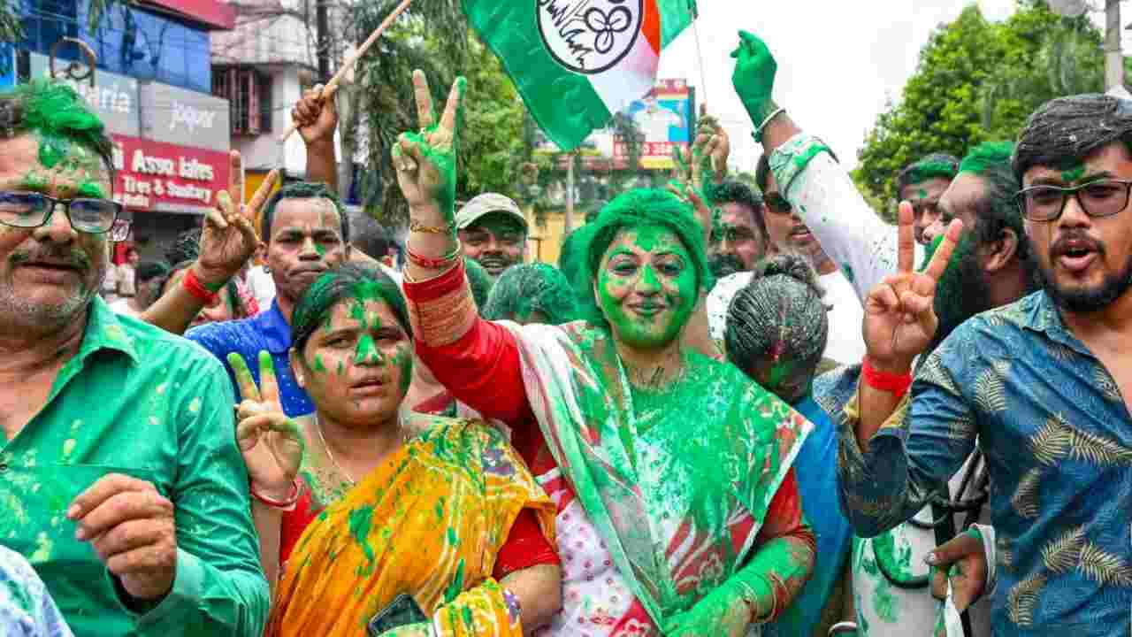 India alliance won 10 out of 13 seats in the by-elections held in the country.