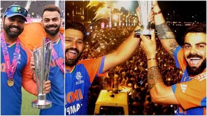 video-rohit-sharma-virat-kohli-virat-rohit-bromance-victory-parade-fans-cheered-lifted-trophy