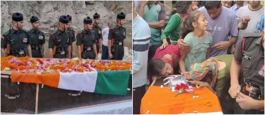 जवान का अंतिम संस्कार