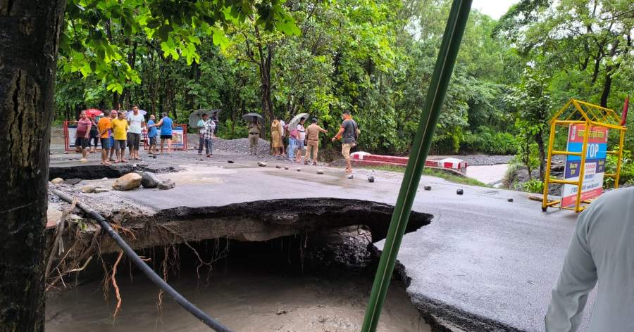 हल्द्वानी रामनगर हाईवे बंद