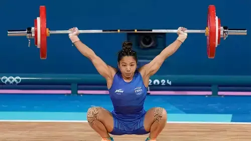 Paris Olympic 2024 WEIGHTLFTING mirabai chanu finishes fourth
