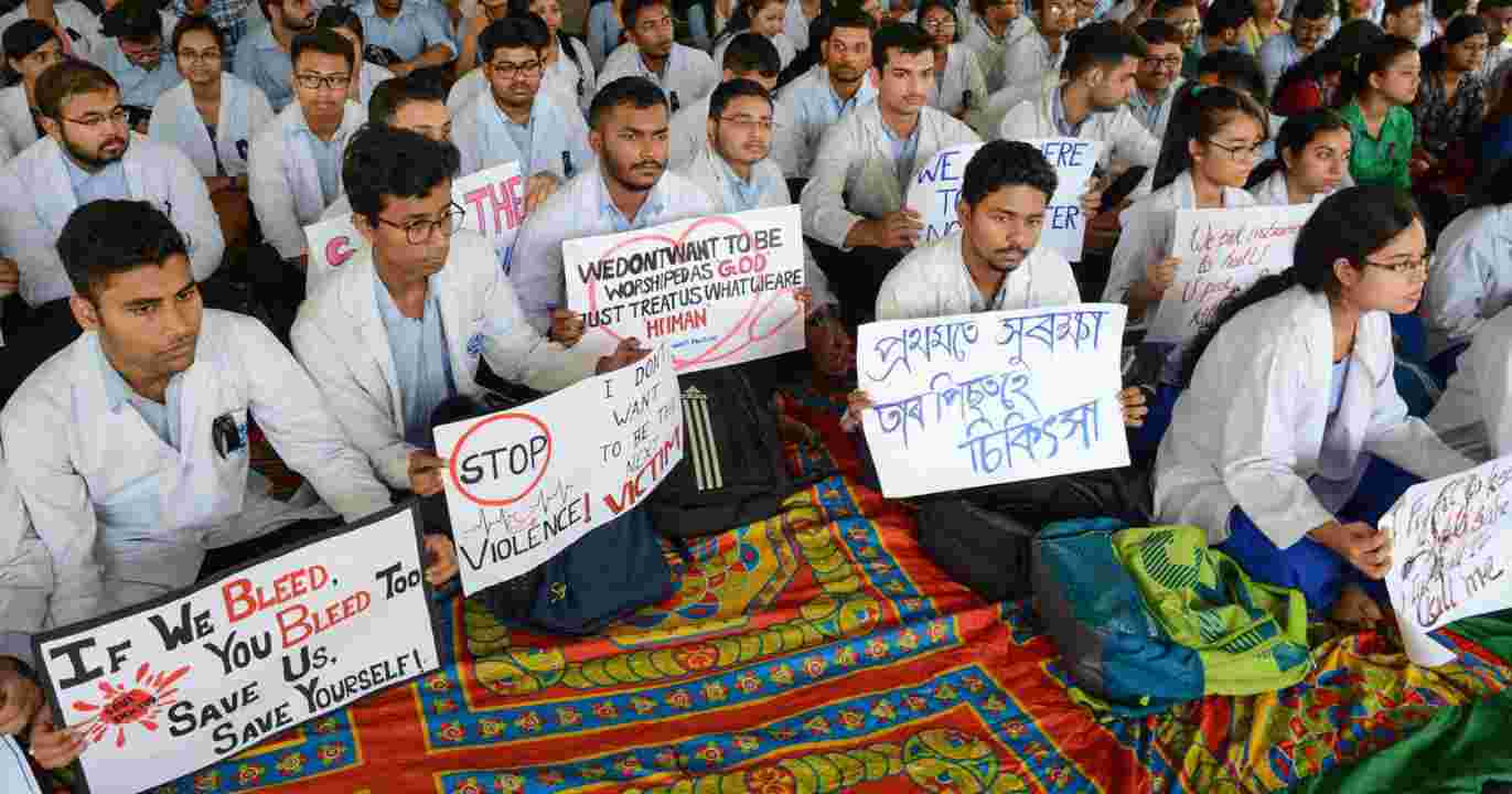Why are doctors on strike across the country today?