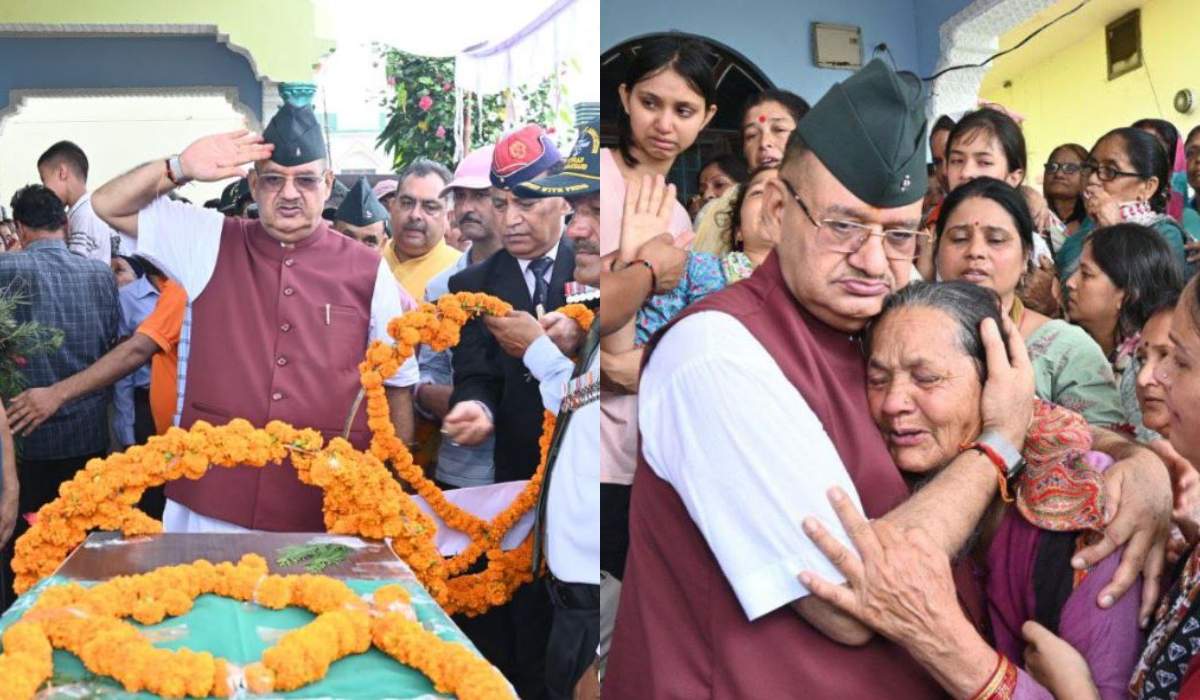 सैन्य सम्मान के साथ दी बलिदान हुए दीपेंद्र कंडारी को अंतिम विदाई, यात्रा में शामिल हुए गणेश जोशी