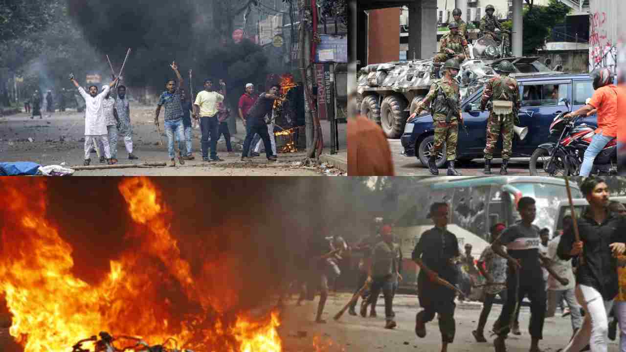 What is the demand of the protesters in Bangladesh?