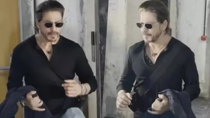 shah_rukh_khan at party video viral amid eye surgery news