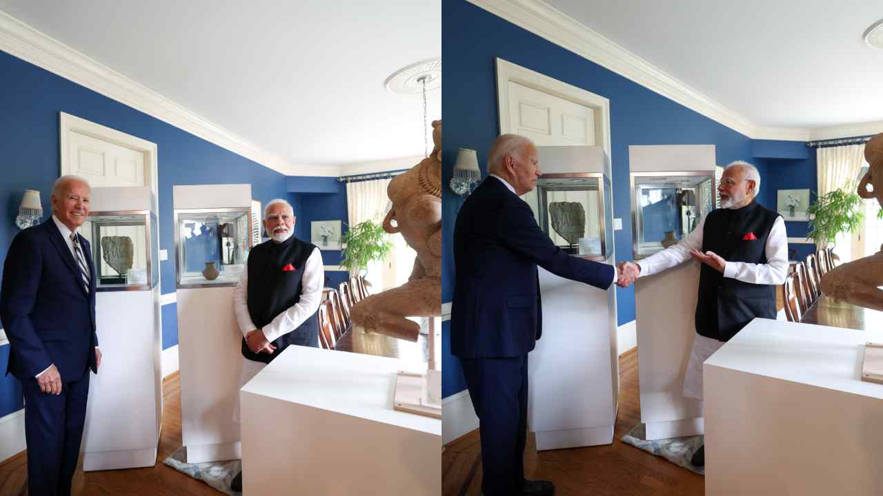 US President Biden gave a gift to India, returned 297 ancient precious artefacts