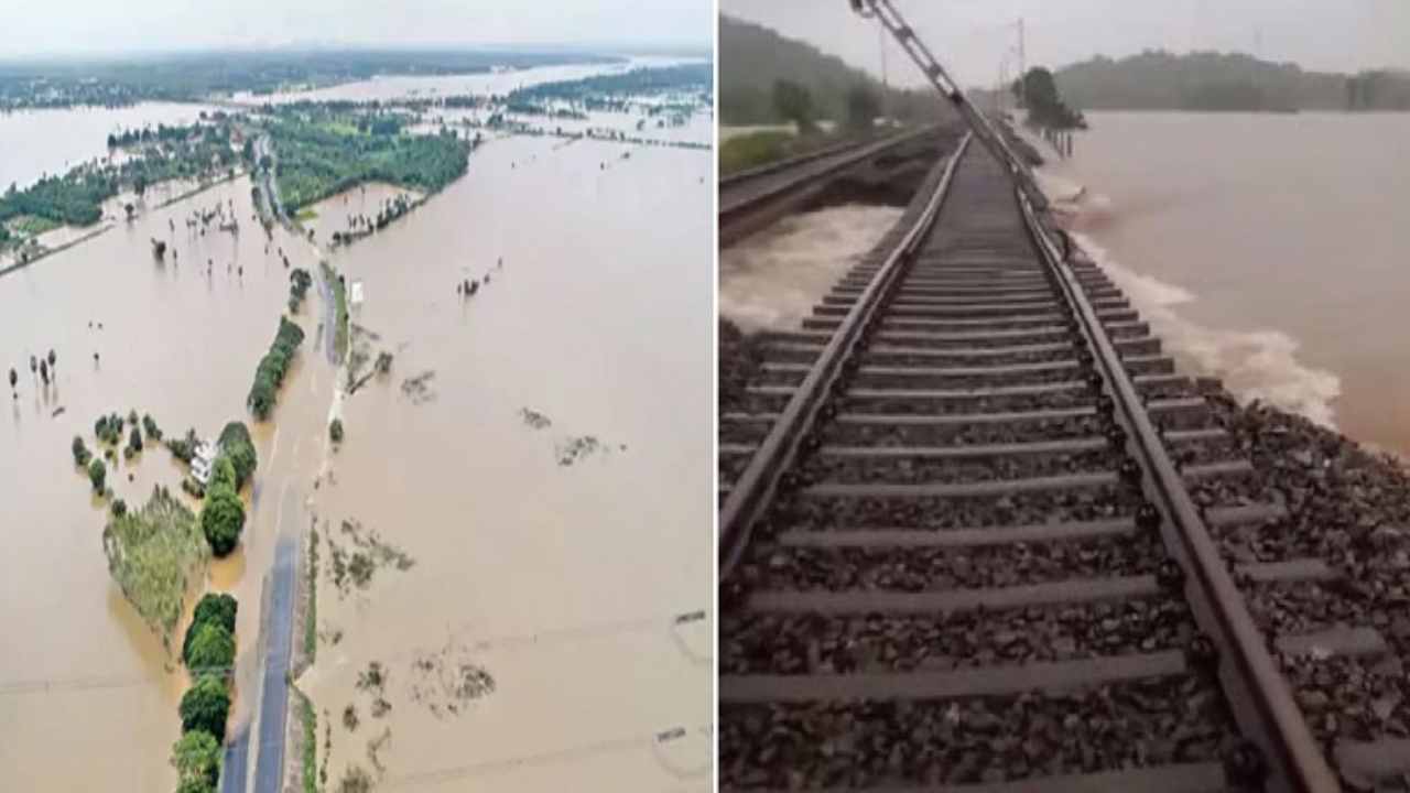 Devastation due to rain in Telangana and Andhra Pradesh