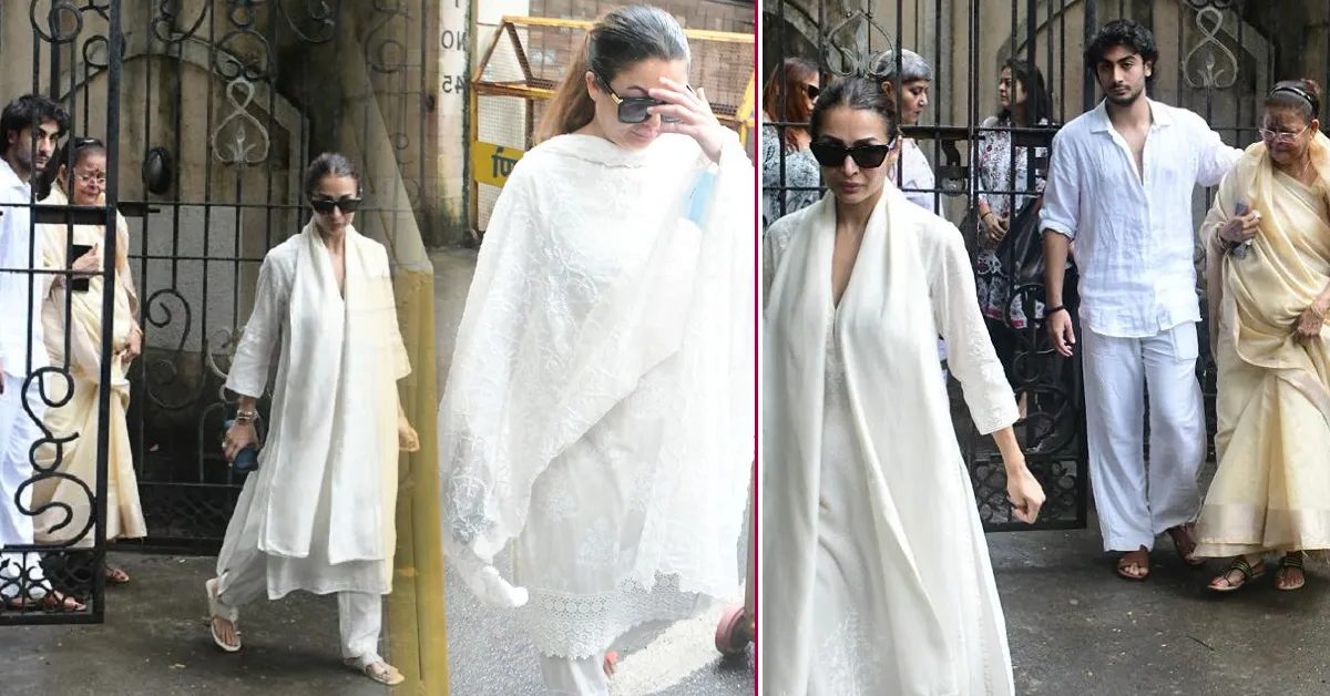 malaika-arora-father-last-rites leaves with son arhaan khan