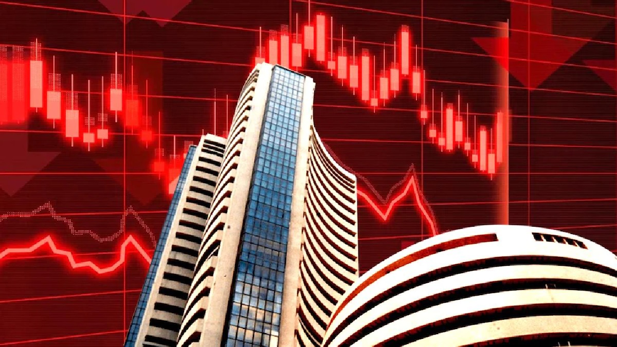 Stock market declined, Sensex fell to 1264, Nifty slipped as soon as it opened.