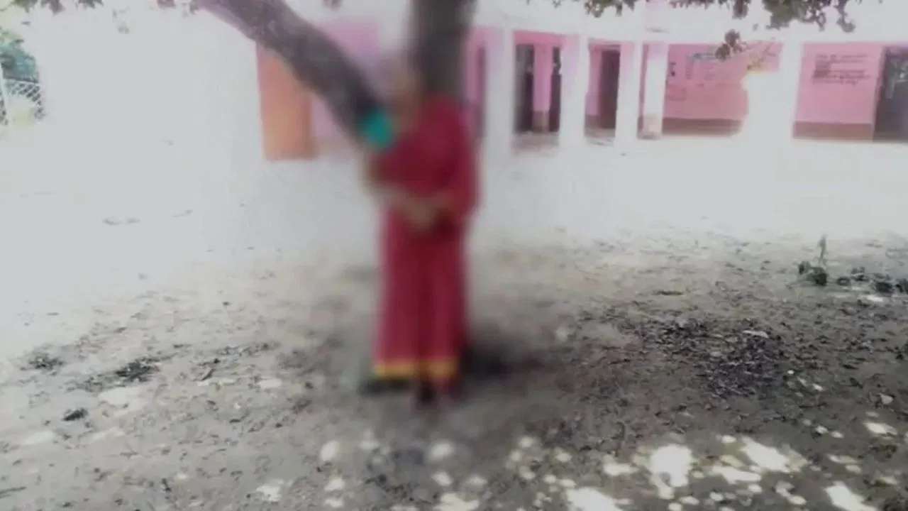 Shameful case from Odisha, Anganwadi worker tied to a tree and brutally beaten