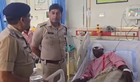 ई-रिक्शा और स्कूटी सवार को चैकिंग के लिए रोका, पुलिसकर्मी पर कर दिया लोहे की रॉड से हमला