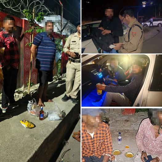 सार्वजनिक स्थानों पर जाम छलकाना शराबियों को पड़ा भारी