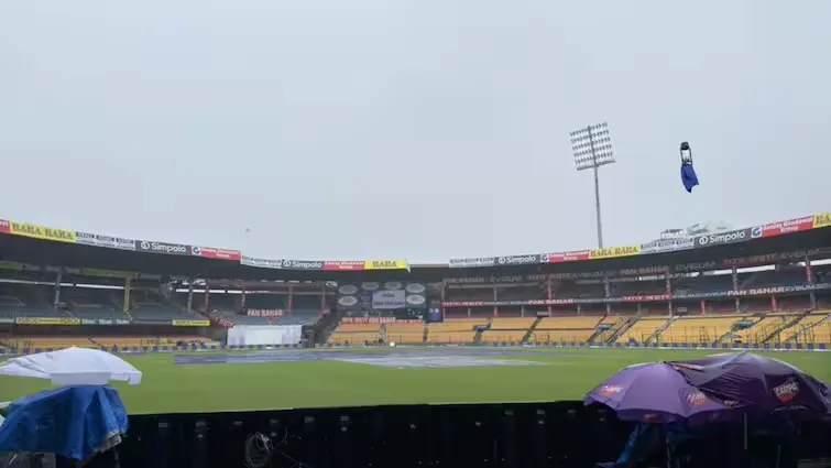 India vs New Zealand 1st test rain