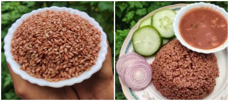 लाल धान का भात LAL DHAN