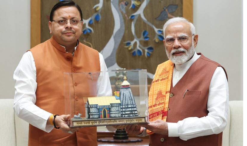 सीएम धामी ने की पीएम से मुलाकात