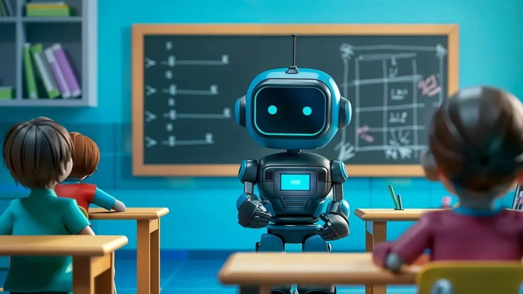 education-ai-robot- Artificial Intelligence In Education