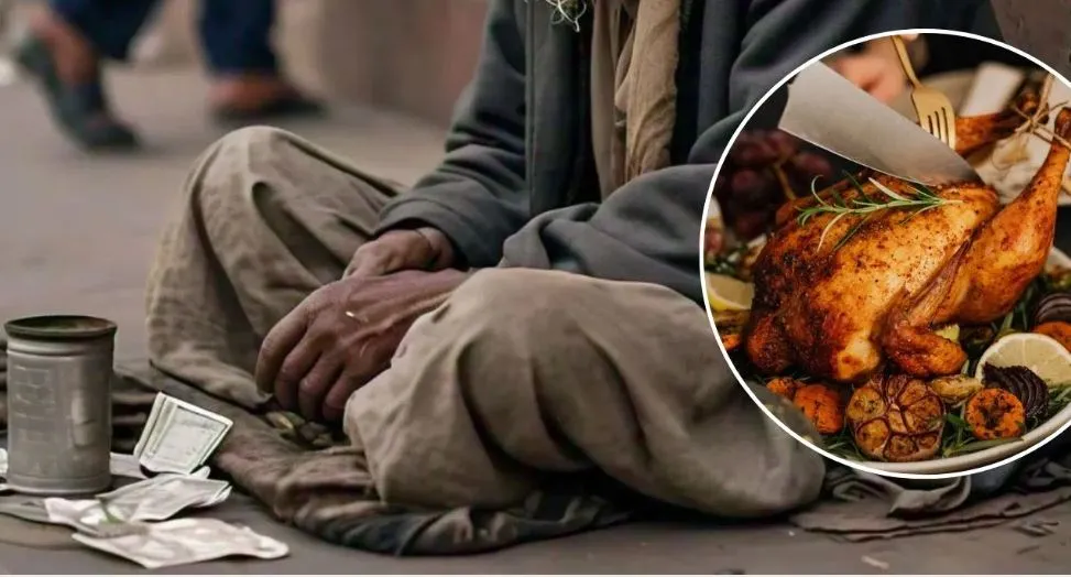pakistan beggar grand feast