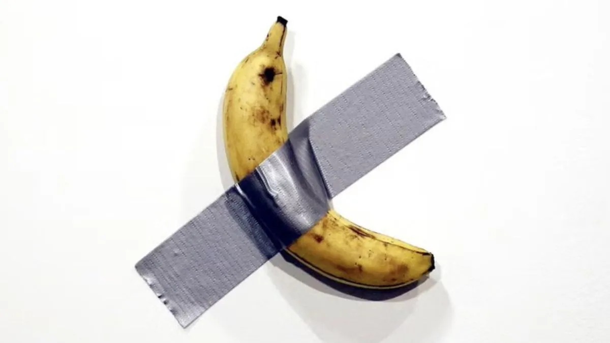 a banana stuck with duct tape auctioned for 52 crore in new york