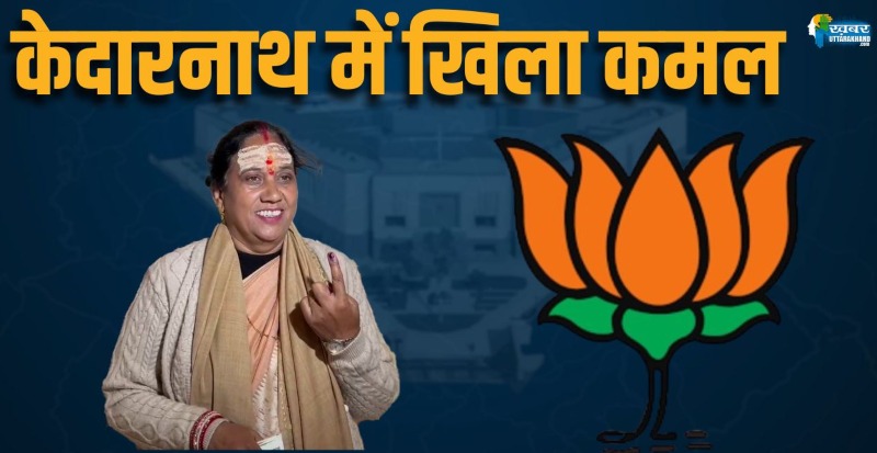 केदारनाथ में खिला कमल
