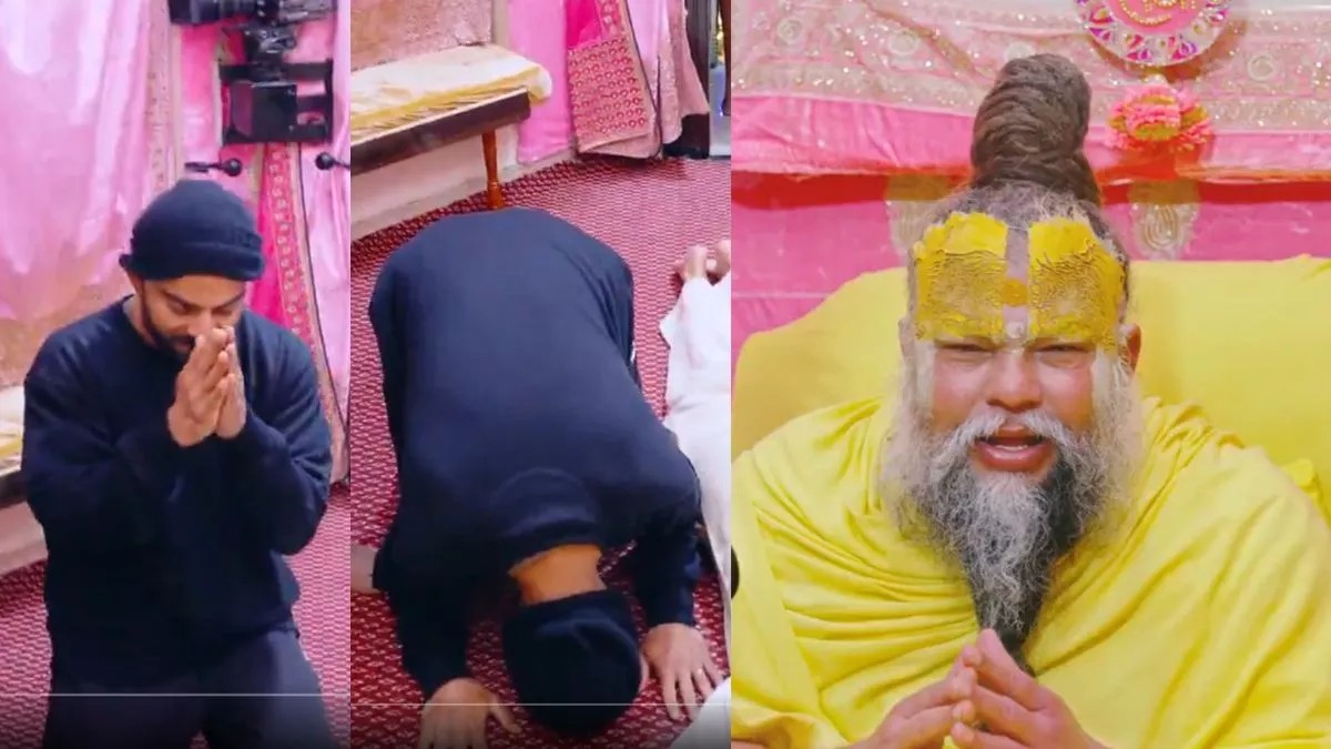 virat kohli anushka sharma visited premanand maharaj