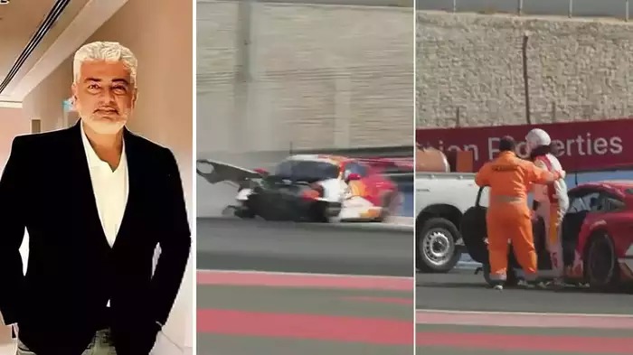 ajith-kumar-car-racing accident in dubai