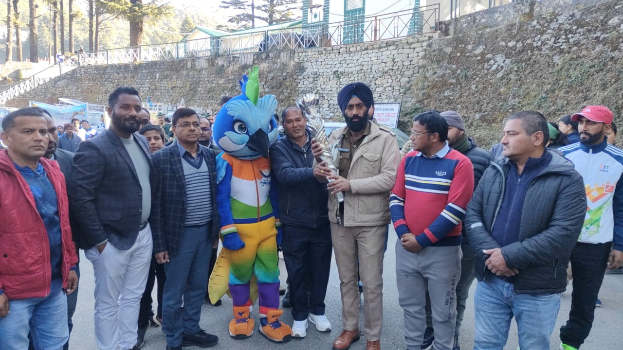 चमोली पहुंची 38वें राष्ट्रीय खेलों की मशाल रैली, कल पांडवाज बैंड मचाएगा गोपेश्वर में धूम