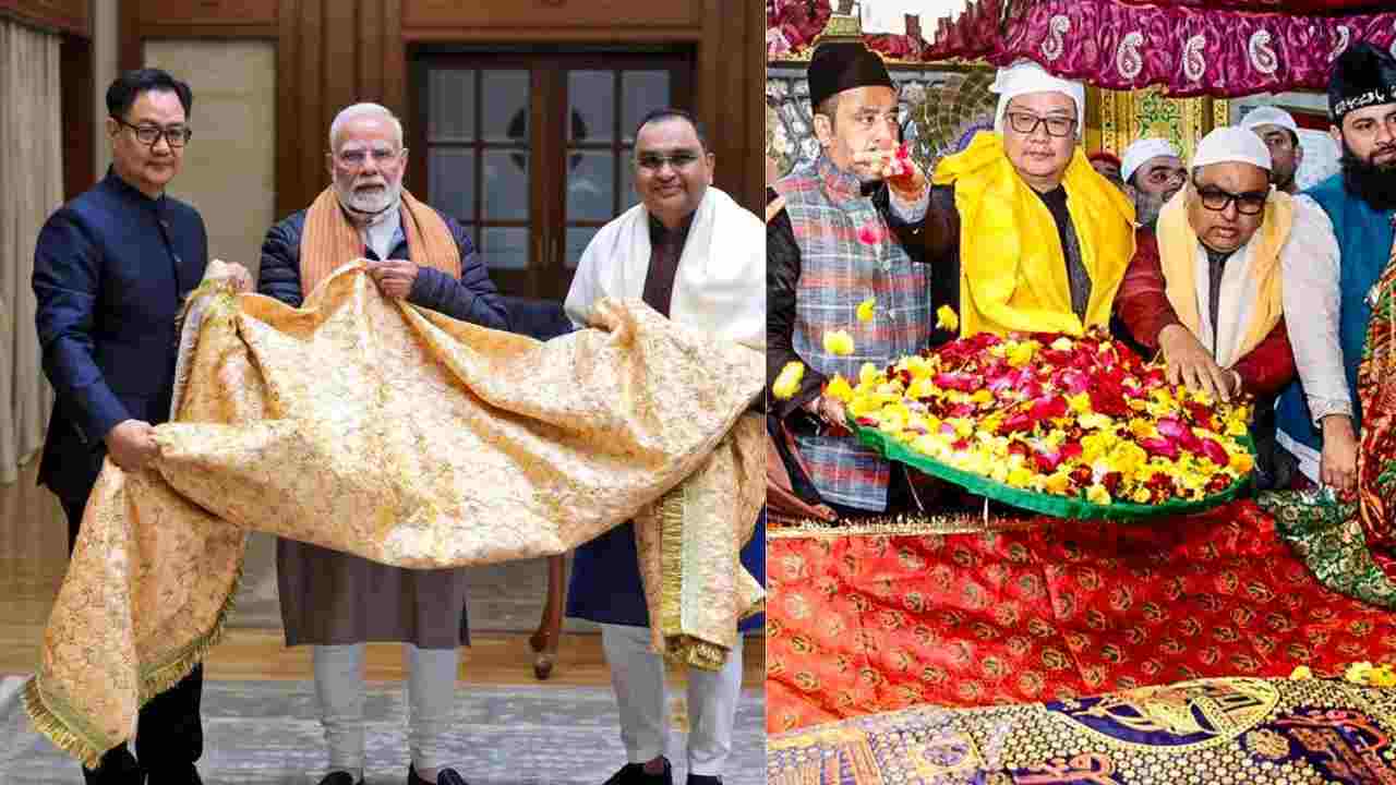 Union Minister Rijiju offered chadar in Ajmer Sharif on behalf of PM Modi