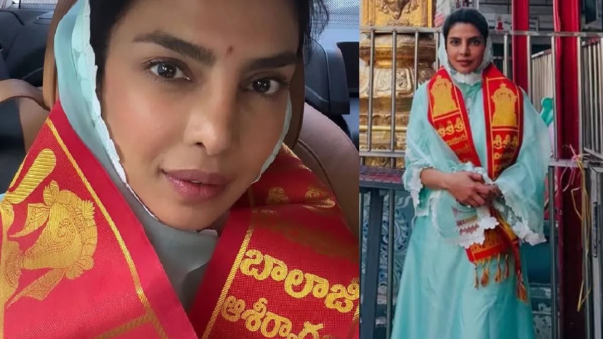 PRIYANKA CHOPRA chilkur-balaji-temple-visit-HYDERABAD
