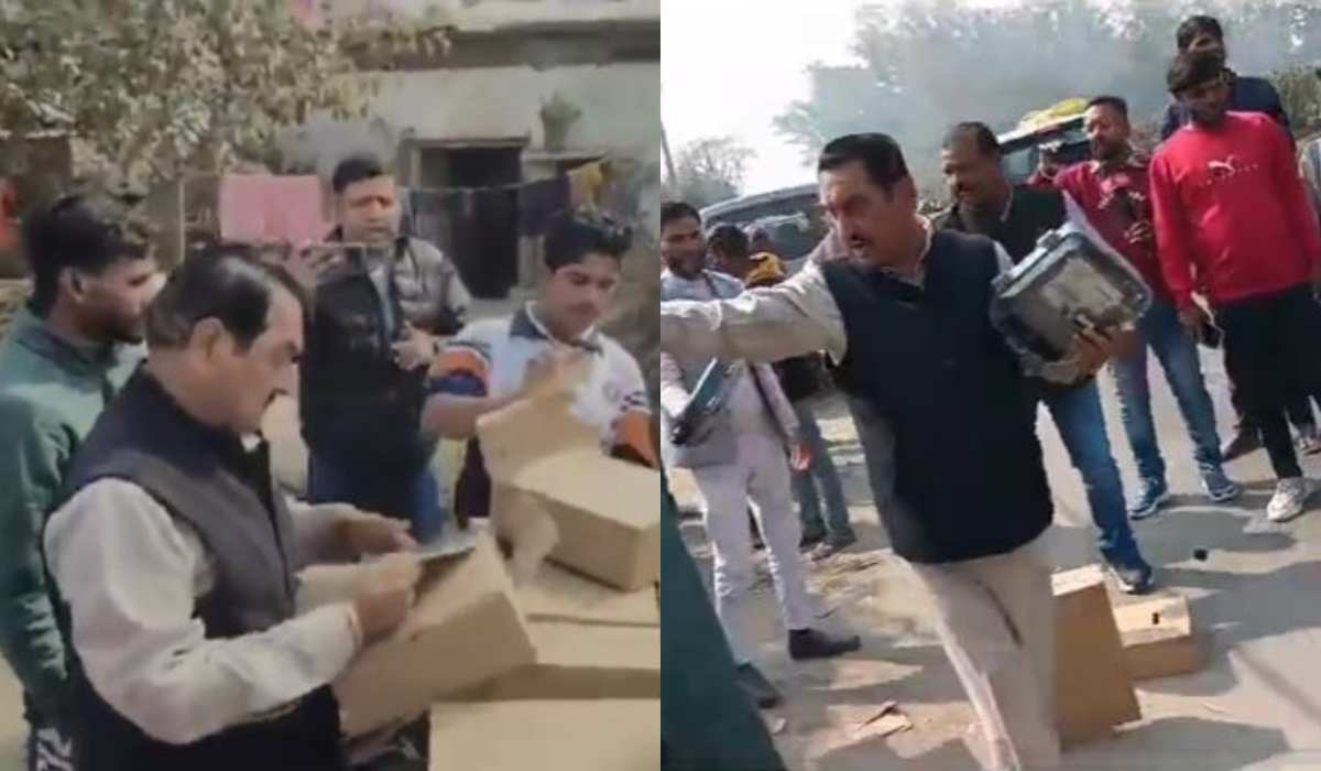 किच्छा विधायक ने किया बिजली के प्रीपेड मीटर लगाने का विरोध, सड़क पर तोड़े स्मार्ट मीटर