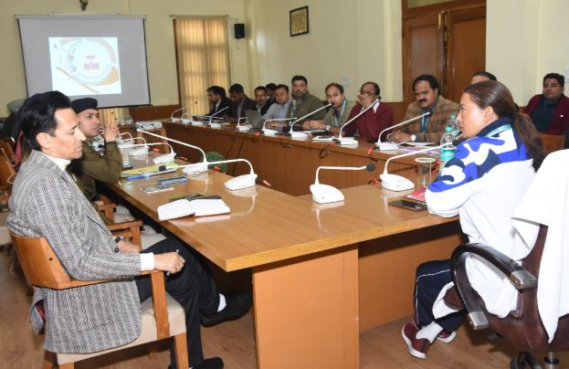 खेल मंत्री ने ली समापन समारोह की तैयारियों को लेकर बैठक