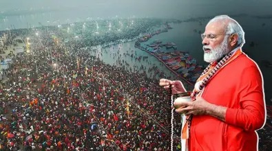 PM Modi in Mahakumbh pm-narendra-modi-visit-maha-kumbh-mela-in-prayagraj-holy-dip-at-sangam