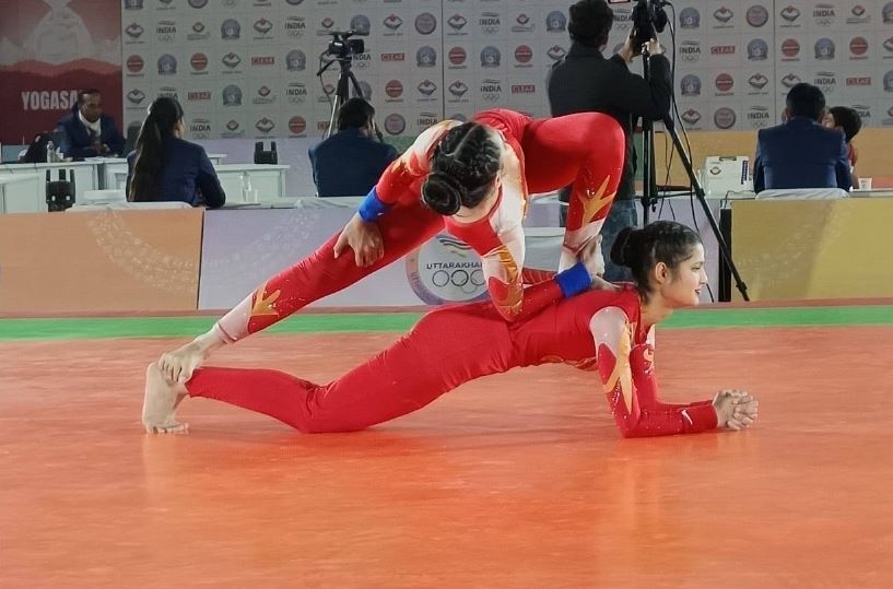 38th National Games : योगासन प्रतियोगिता में हरियाणा की टीम ने अपने नाम किया गोल्ड मेडल