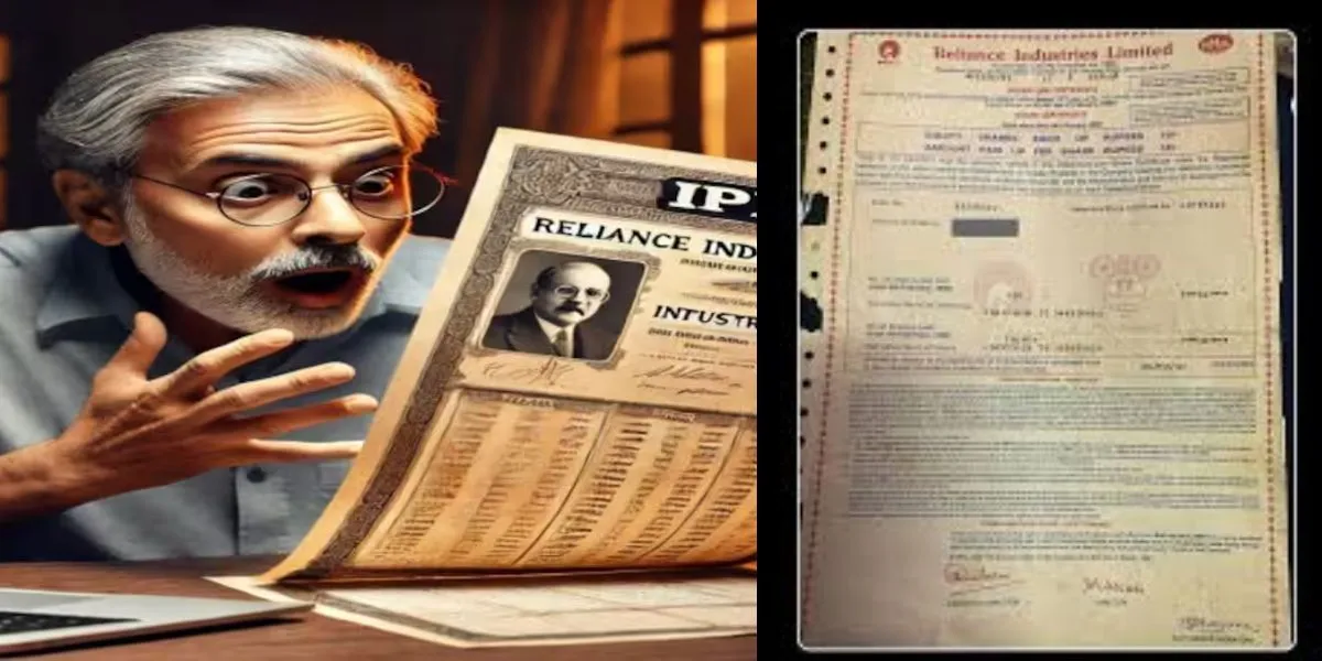 man found 37-year-old-reliance-shares-worth-rs 18 lakh