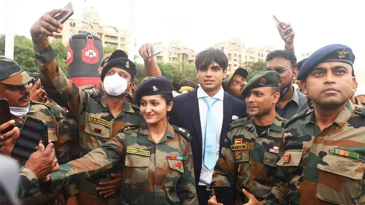 Neeraj chopra resigned from indian army