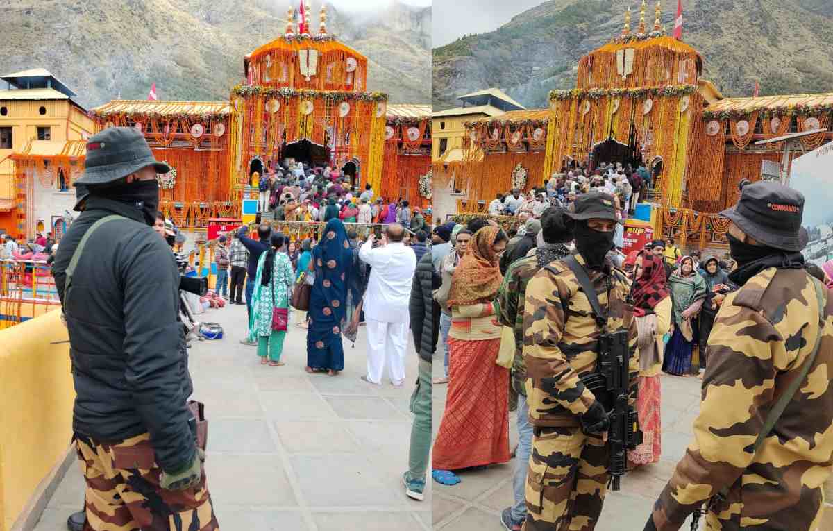 बदरीनाथ धाम में और कड़ी की सुरक्षा व्यवस्था, देखें तस्वीरें