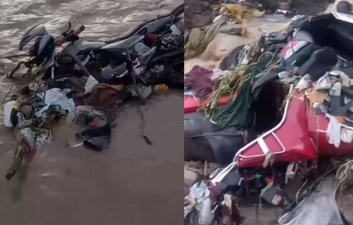 Dozens vehicles swept away in debris in Rudraprayag