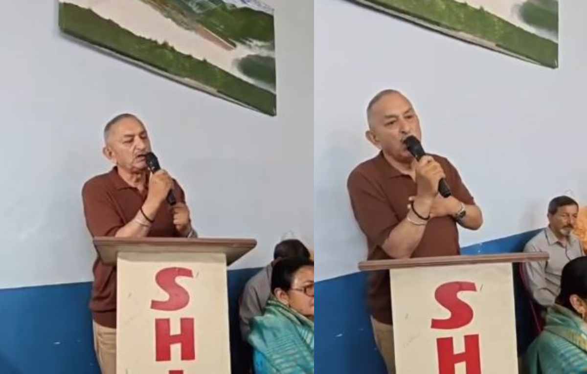 Congress MLA Mayukh Mahar threatened Karan Mahara from the stage