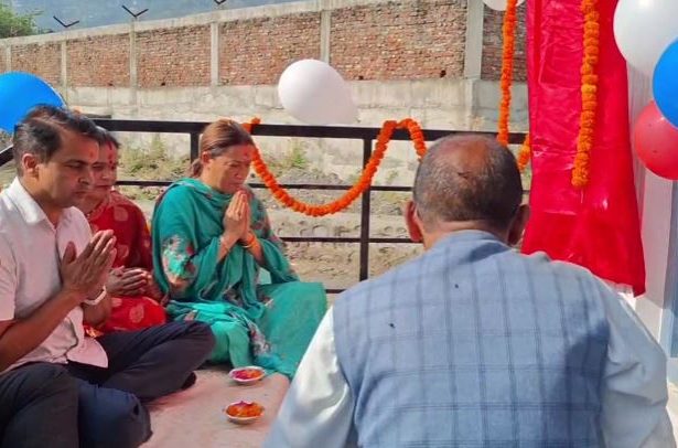 खेल मंत्री ने किया बैडमिन्टन हॉल और मल्टी परपज हॉल के निर्माण कार्य का लोकार्पण