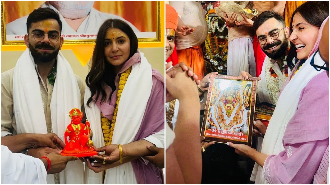 virat-kohli-reached-ayodhya-BEFORE IPL PLAYOFF WITH ANUSHKA SHARMA