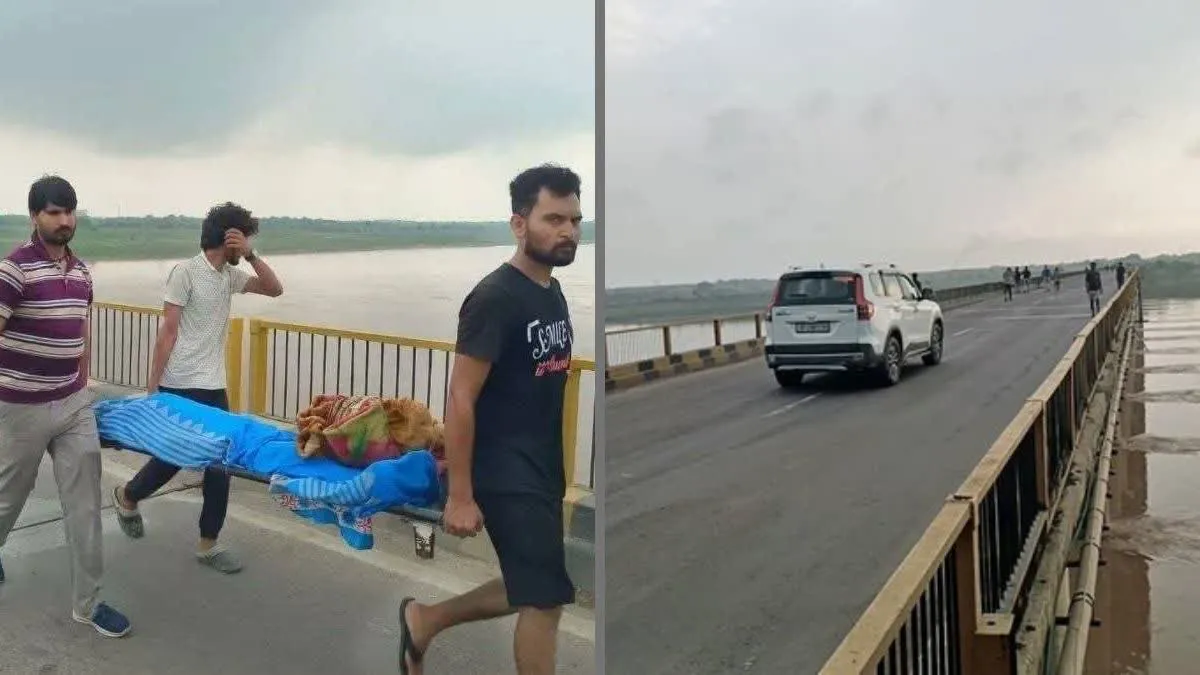 up-ambulance-stopped-from-under-construction-flyover-But mla-car-passed