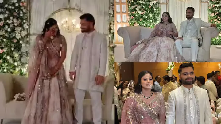 Rinku Singh Engagement Video viral with priya saroj