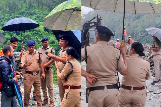 Uttarkashi SP ने किया लैंडस्लाइड जोनों का निरीक्षण