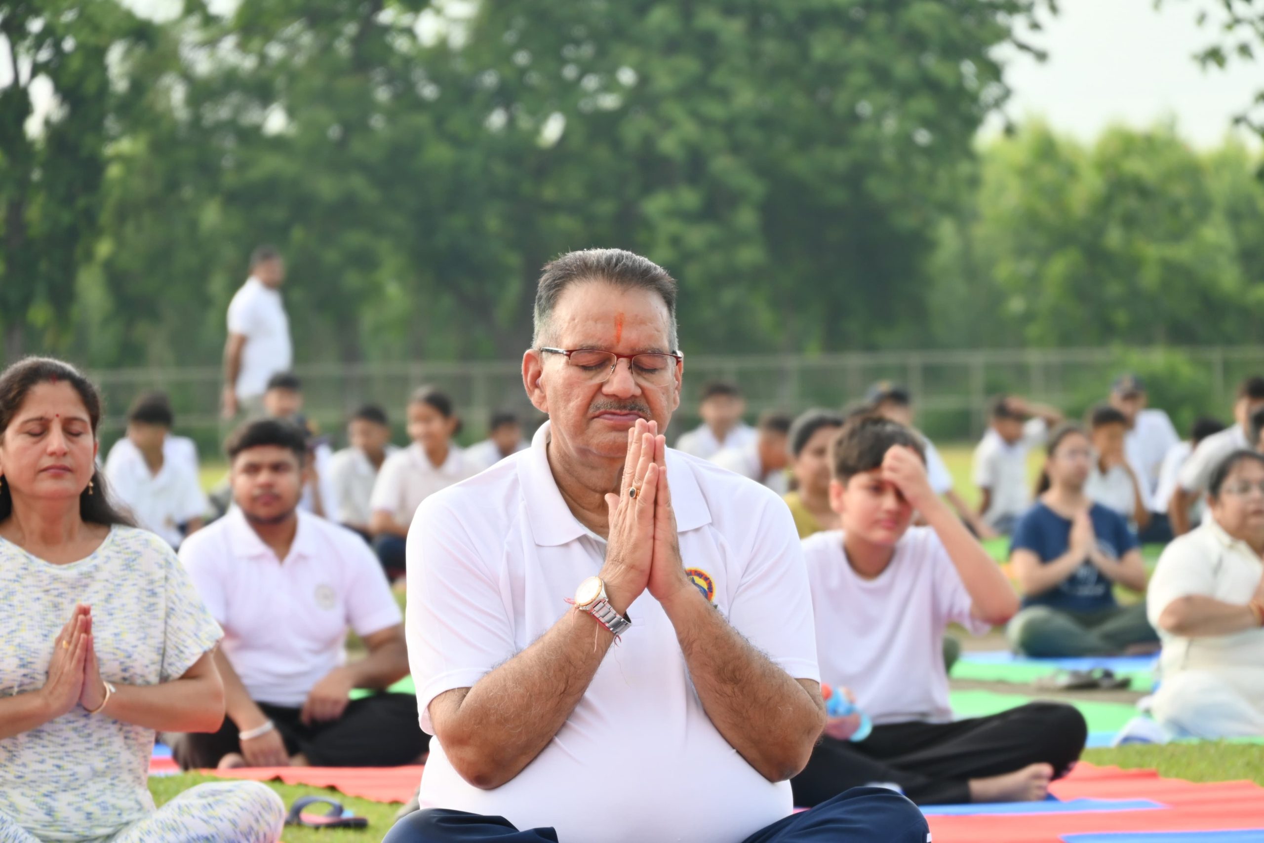 अन्तराष्ट्रीय योग दिवस : गणेश जोशी ने किया गोविंद बल्लभ पंत विवि में योग. बोले उत्तराखंड है योग की जननी
