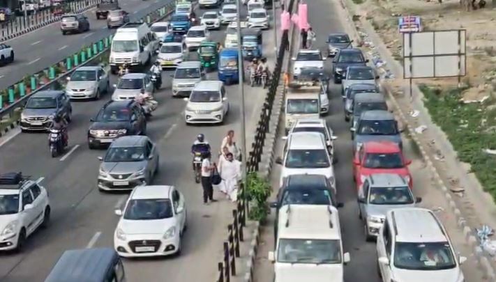ganga dashera haridwar traffic jam