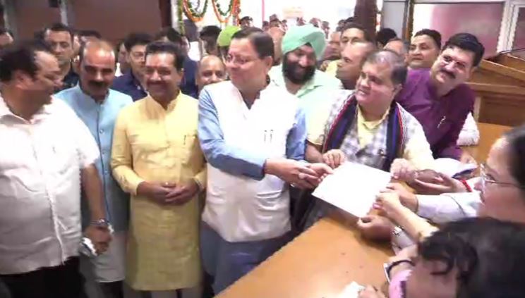 Mahendra Bhatt filed nomination for the post of BJP state president