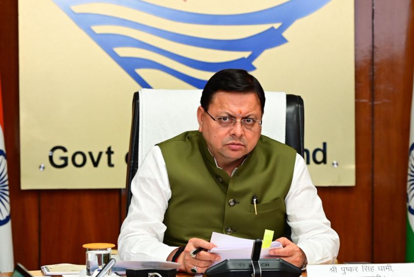 cm dhami angry photo