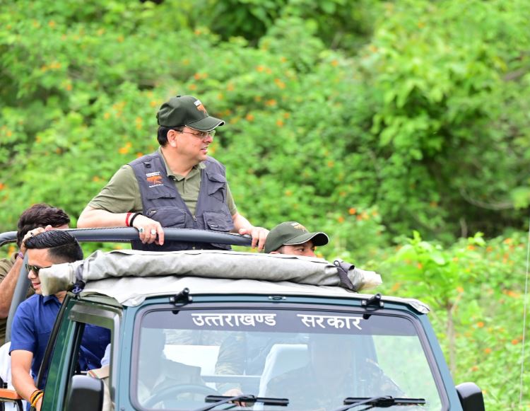 cm dhami corbett national park 2